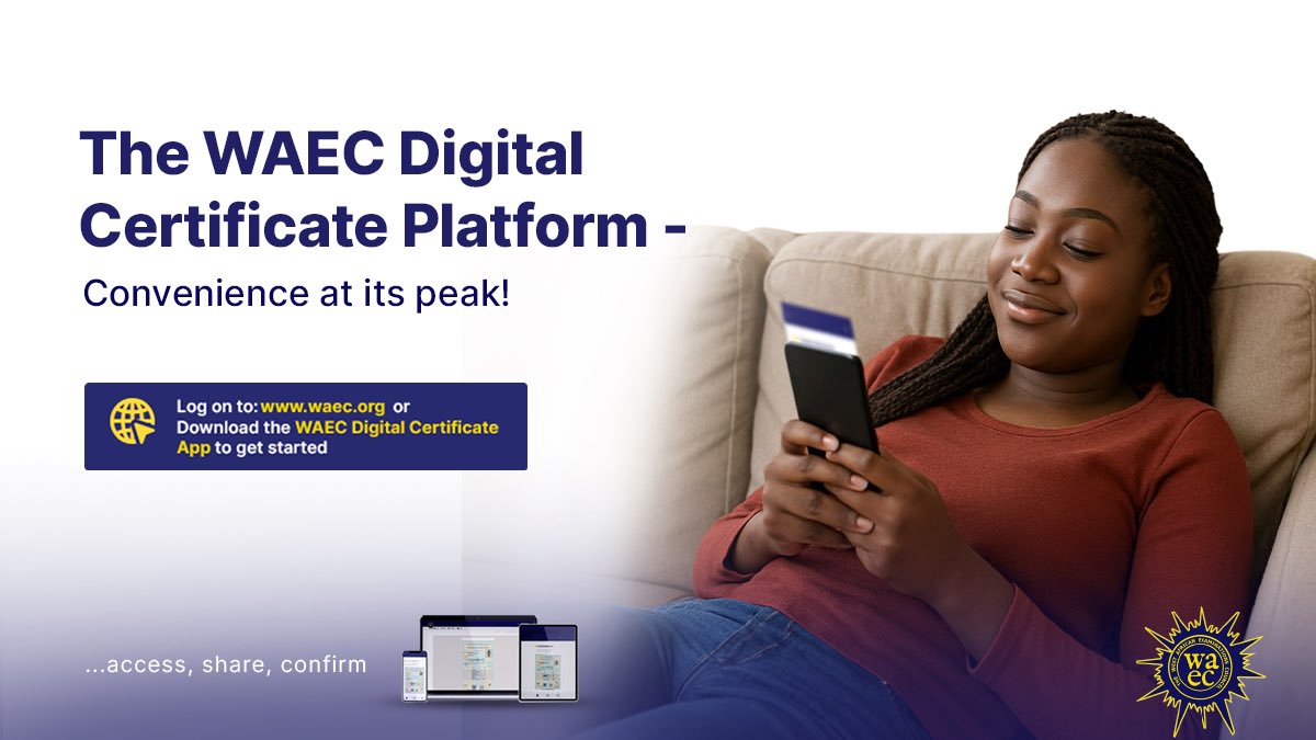 WAEC Digital Certificate tweet media