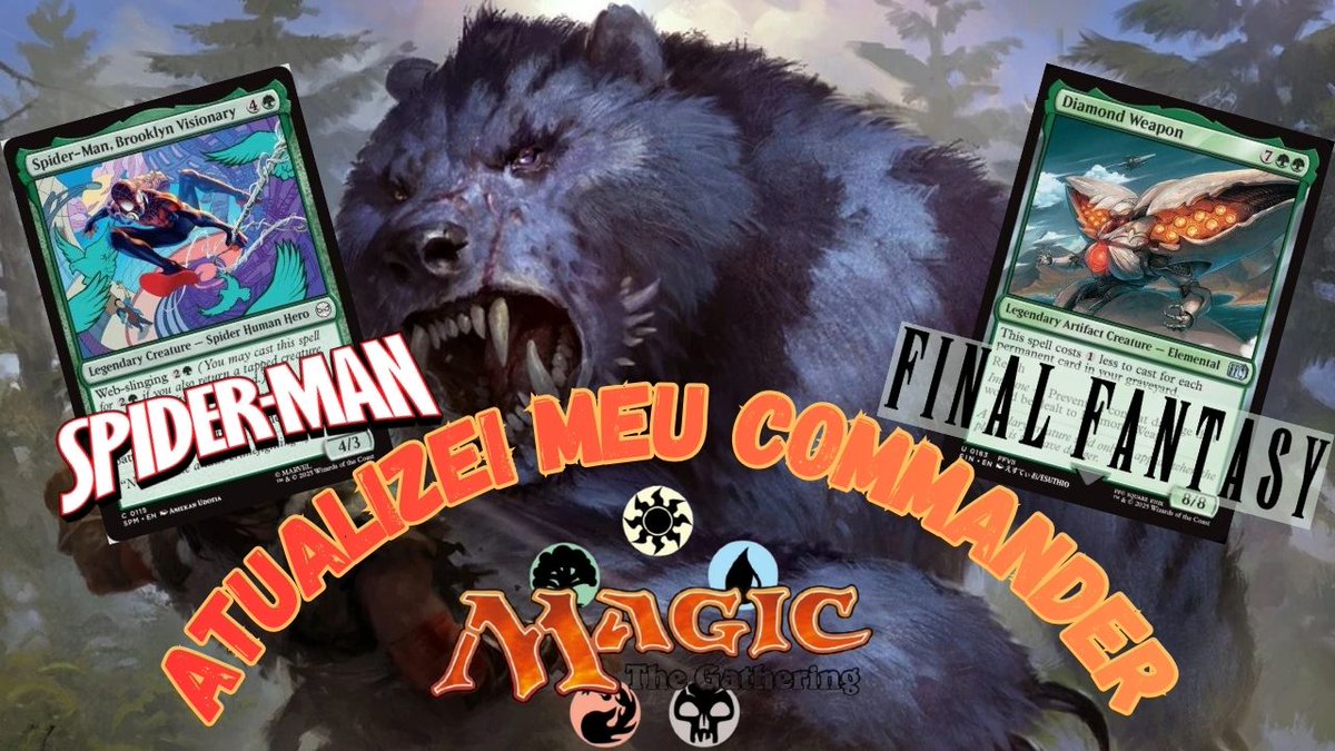 vilsonborgesf's tweet photo. VÍDEO DE MTG NOVO NO CANAL!
Fazendo um Update no meu Deck de Commander!
Usem o cupom VILSONTCG5 no @mypcards https://t.co/wXsn8W3nWy
Link: https://t.co/hQHB8kAd9w
#MTG #Commander #MTGCommander #Goreclaw #MonoGreen #WizardsoftheCoast #Hasbro #UniversesBeyond https://t.co/B36O6igsqC