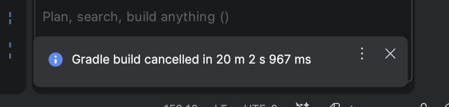 zaraki596's tweet photo. And they said @AndroidStudio  was fast.
@AndroidDev in a nutshell

Bdw shoutout to @firebender_com to help me build things fast but even, they can't do anything about this situation😂....
Firebender be like let's build fast.
@AndroidStudio be like: https://t.co/TQfn5dZhS8
