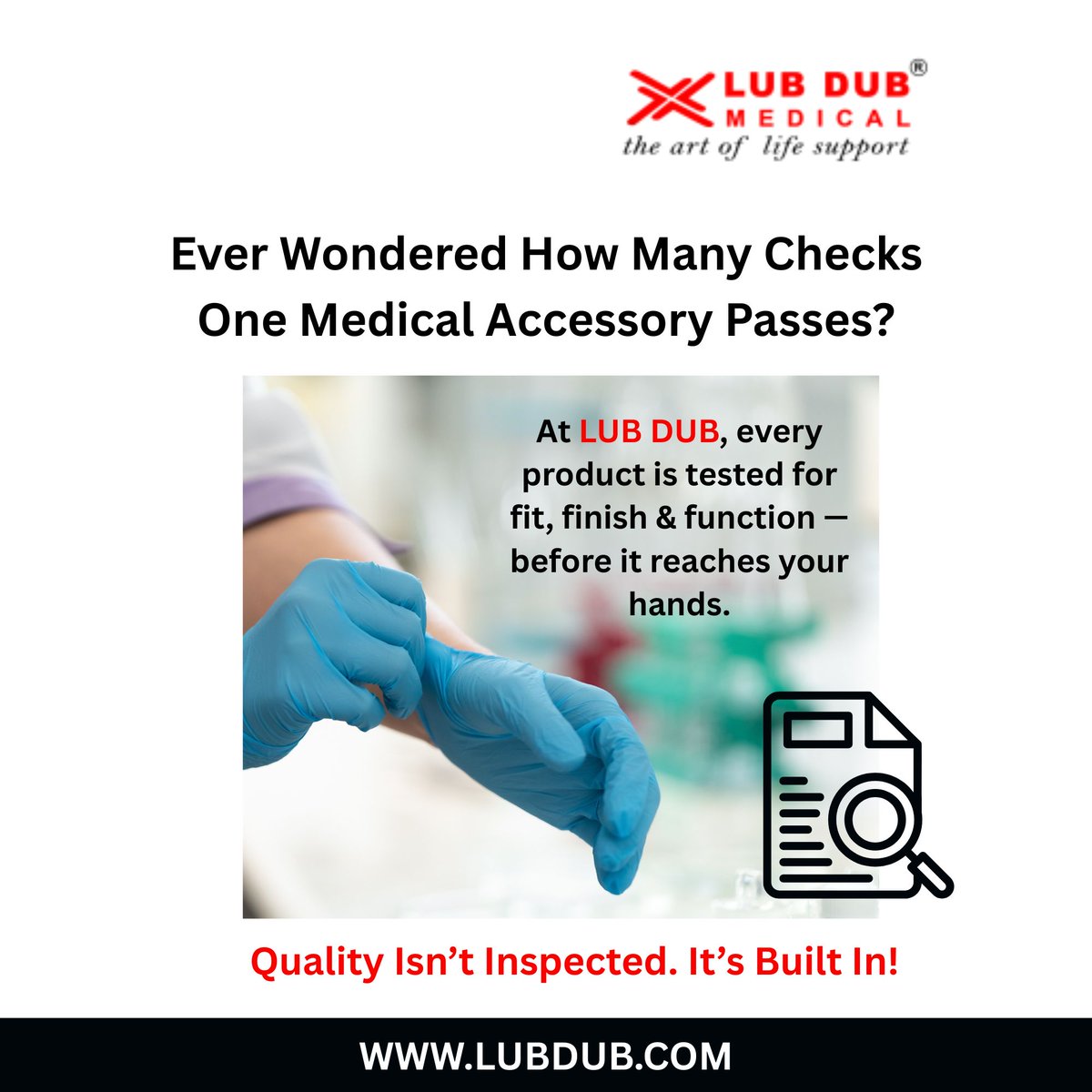 Lub_Dub_Biomed's tweet image. We test not just to meet standards, but to exceed clinical demands.

#LubDubMedical #QualityYouCanTrust #MedicalAccessories #HospitalSupplies #BiomedicalEngineering #PatientSafety #MedicalManufacturing #HealthcareQuality #ClinicalReliability