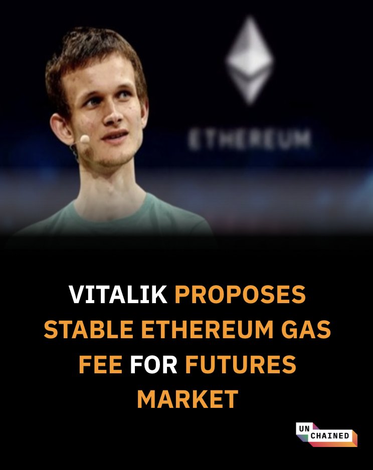 선물시장을 통한 이더리움 가스 수수료 안정화를 제안하는 비탈릭 부테린