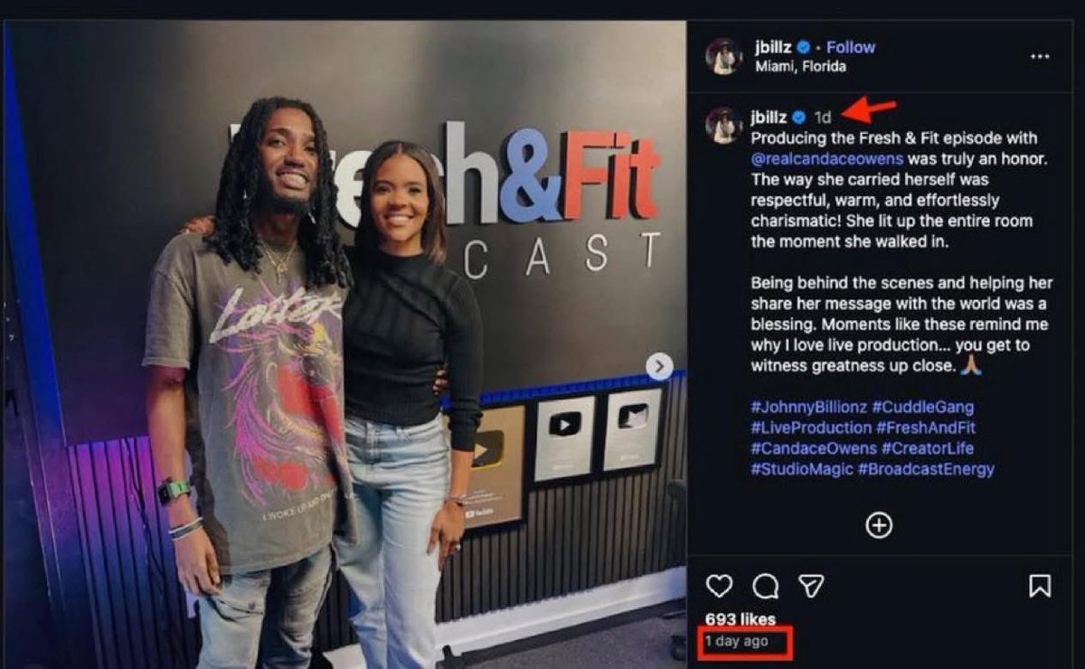 🚨 BREAKING: CANDACE OWENS “TOO SCARED TO TRAVEL” 🚨  

Claims she’s in HIDING, fearing for her LIFE 😱  

BUT 7 DAYS LATER:  
🎢 Hits the amusement park  
🎄 Crashes holiday parties  
✈️ Jets to MIAMI for Fresh &amp; Fit podcast 🔥  

From “I can’t leave my house” to South Beach in