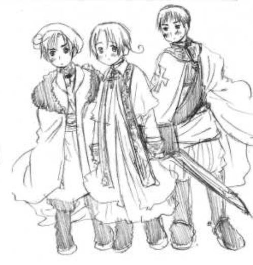 The old art style was so cuteeeee 😭😭😭 look at Romano omg 🥲🥹