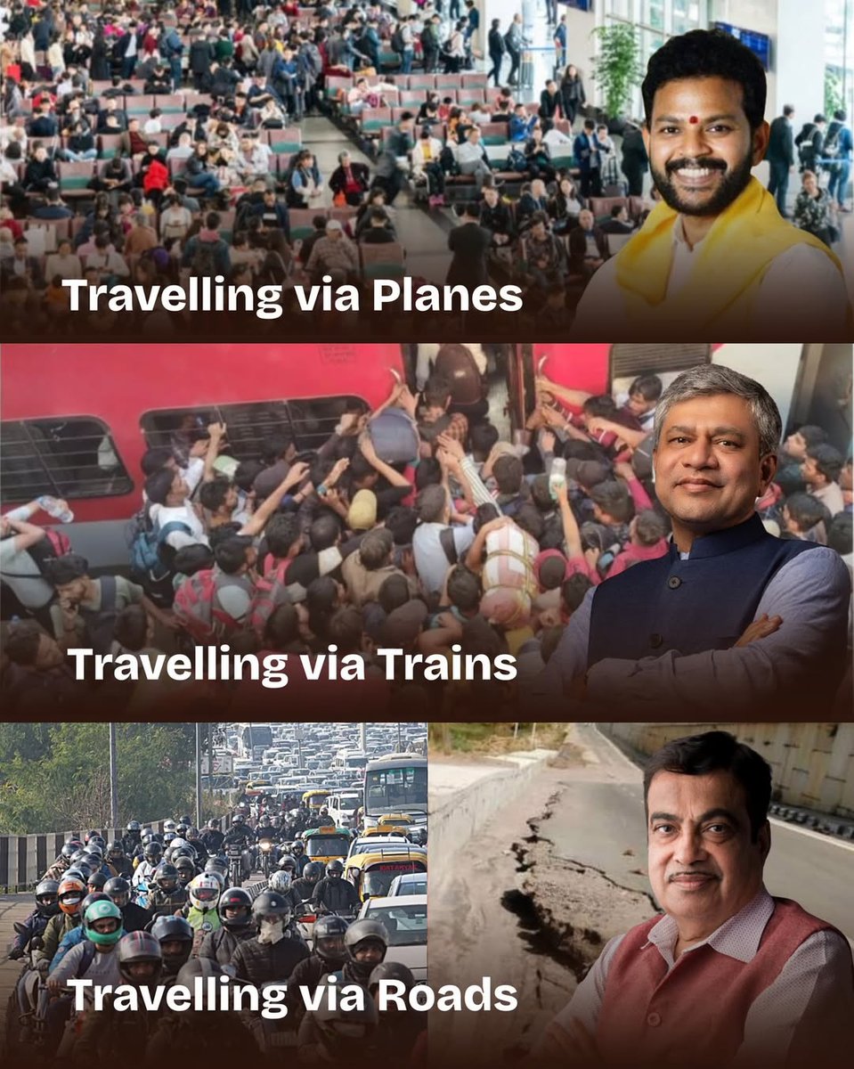 jumla_king's tweet image. The Grand Vision of Vikas: True Equality in Travel Chaos #SabkaVikas #InfrastructureFail #TravelChaos #IndiaUnderGobiJi