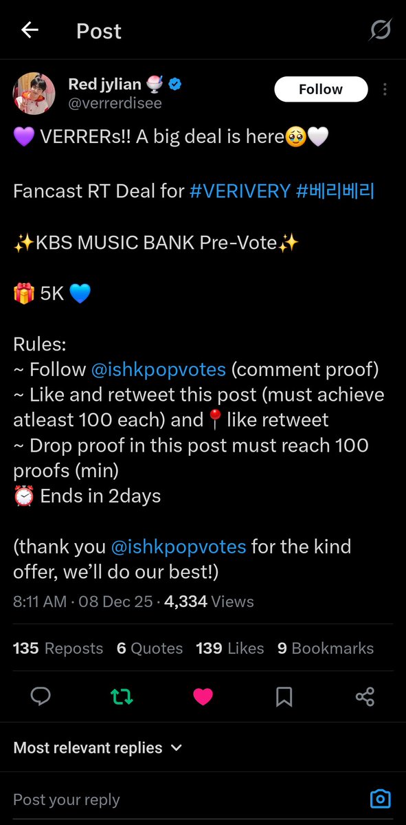 lovewjun's tweet photo. @verrerdisee @ishkpopvotes for #VERIVERY https://t.co/LqmAEJnRzy