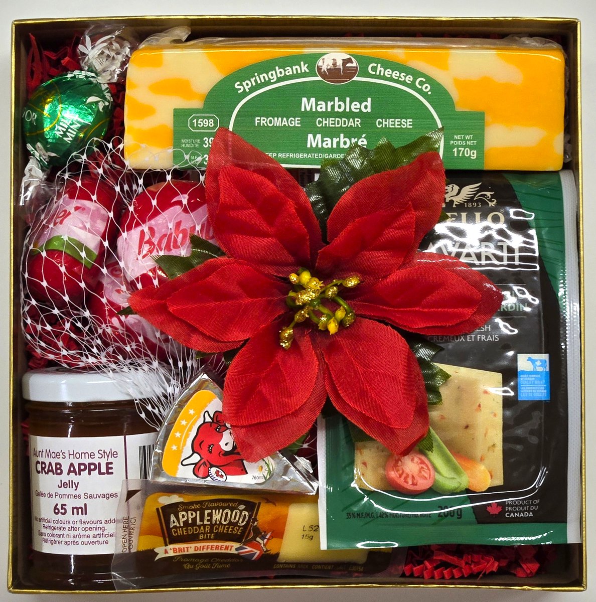 Our gift boxes and baskets are made in-house! You can choose from our selection or place a custom order for a special gift for your loved one. For the best variety, please place your order before December 15th. 
Thank you for supporting local businesses!