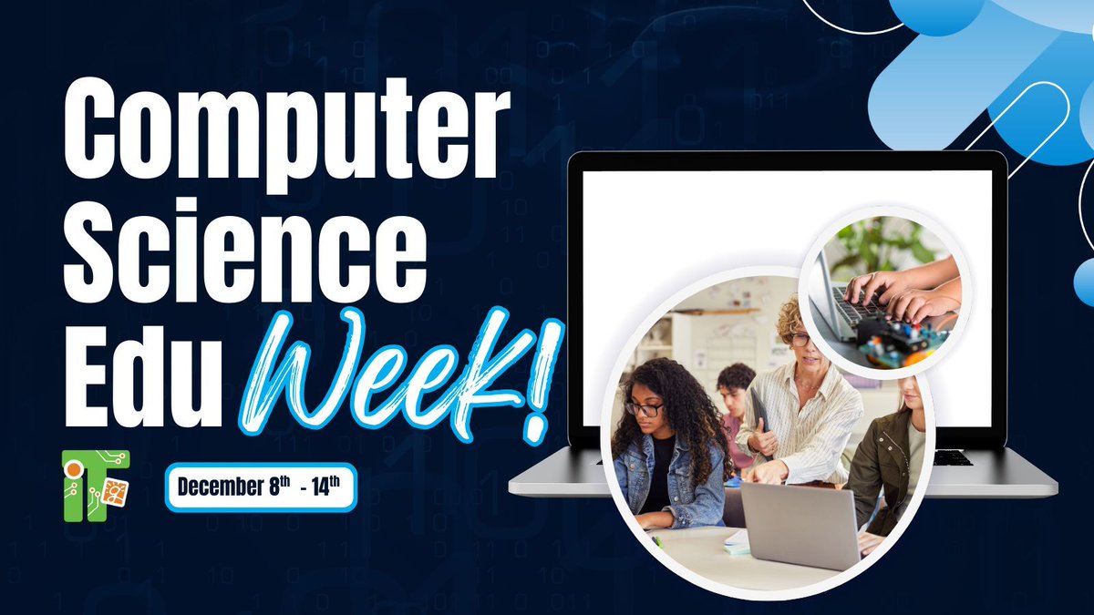 EdTechGCS's tweet image. It&apos;s Computer Science Education Week (12/8-12/14)! Join us in celebrating the power of coding and innovation with the Hour of Code. Let&apos;s inspire the next generation of creators! #CSEdWeek #HourOfCode #ComputerScience