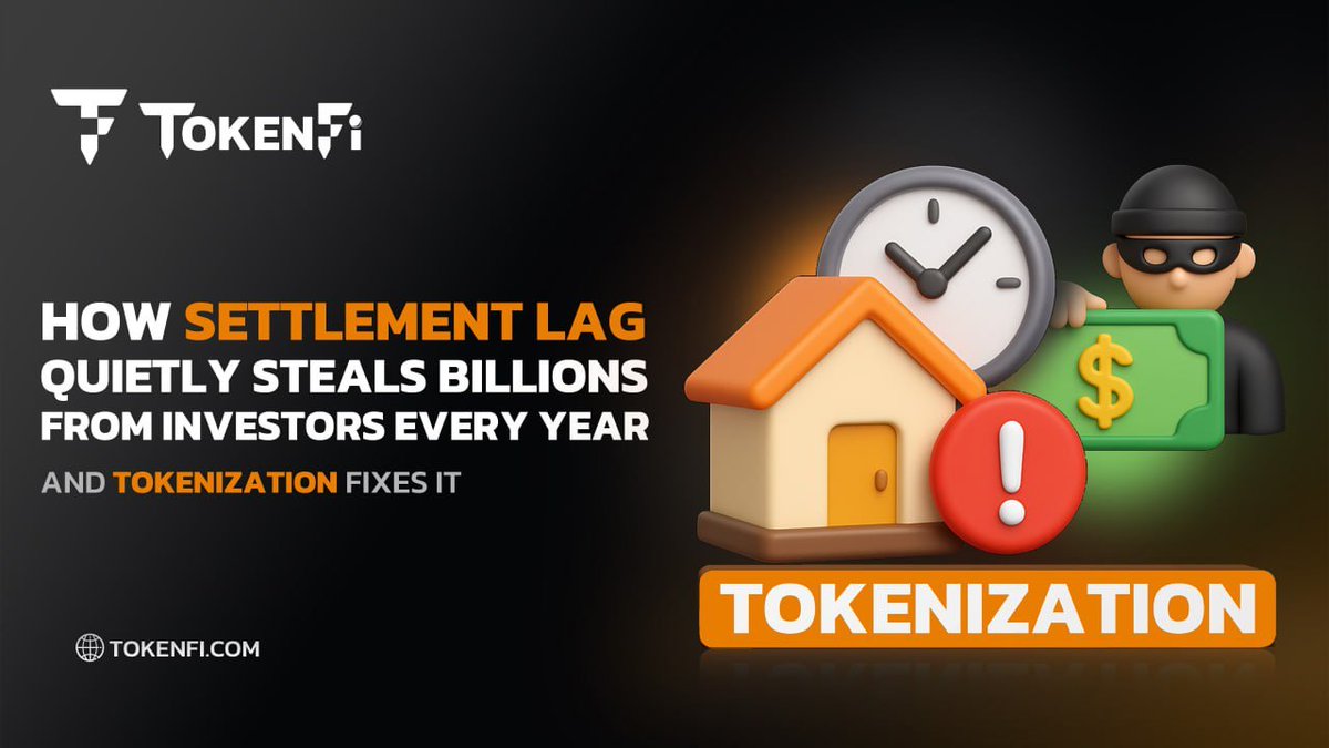 Most investors never realize how much money they quietly lose in the dead space between trades.

Settlement lag traps capital in a no-yield waiting room, draining billions every year. Tokenization finally fixes this by making settlement instant.📰👇

blog.tokenfi.com/how-settlement…