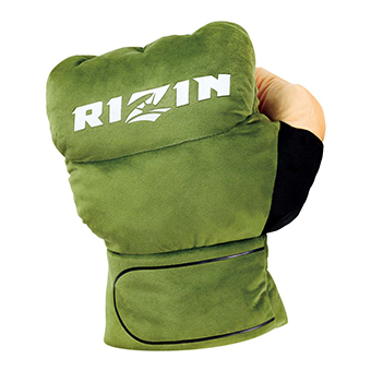 RIZIN オープンフィンガーぬいぐるみ 緑 手にはめて大会観戦を楽しめる