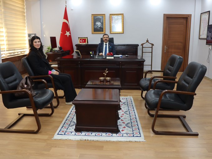 Kaymakam Ramazan Taşkin Makamında Ziyaret Edildi