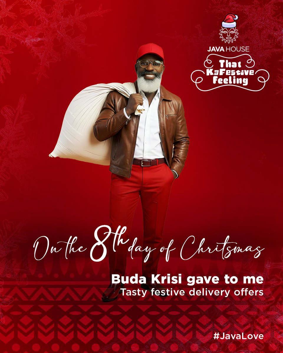 javahouseafrica's tweet image. Eat up, Buda Krisi is here to remind you of the offers. Head to UberEats or Bolt Food and enjoy something for everyone, from first-time users to our regulars. #JavaLove #ThatKaFestiveFeeling
