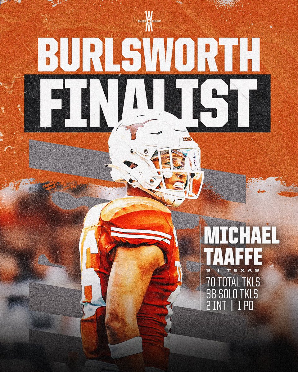 From Walk-On to One of The Ones 💎 <a href="/MichaelTaaffe4/">Michael Taaffe</a> 

<a href="/BurlsworthTrust/">Burlsworth Trophy</a> Finalist #️⃣3️⃣ 🏆

#WalkOnMentality #ForTheUnderdogs