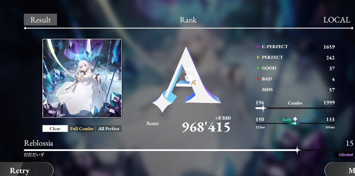 HI GUYS I TRIED THIS GAME YOU SHOULD TRY IT OUT TOO ITS LIKE MAIMAI AND OSU HAD A BABY 
<a href="/GameEstella/">Estella</a> 

my hand hurts maybe one day i can pass reblossia on the actual challenge mode ; ~ ;