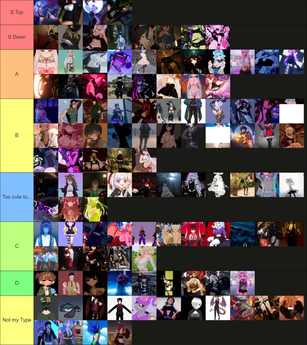 OK, that was amazing!  
Thanks for all your support and the around 4000 viewers! Twitch front page is definitely overpowered. 👀🔥  

Here are the final results of the Smash-or-Pass Tier List!  
Just to clarify: this is purely my personal taste in characters.  

S-Tier (top &amp;