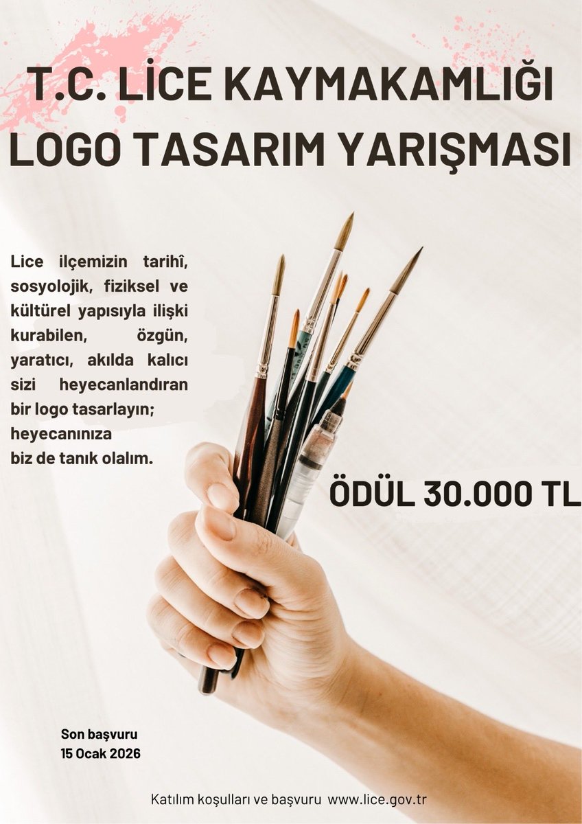 Başvuru linki 
lice.gov.tr/logo-yarismasi