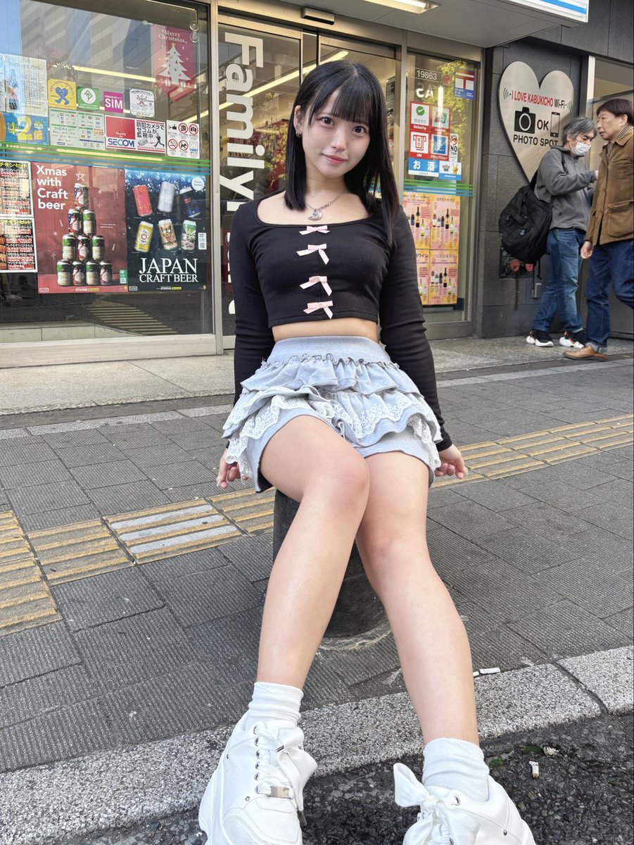 みい 寒くても頑張るアイドルです