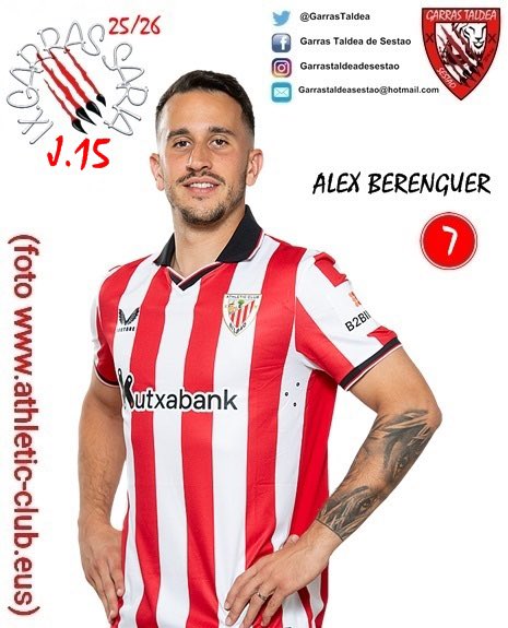 VIII. GARRAS SARIA MASCULINO 2025/26🦁🐾🐾
Los soci@s de Garras Taldea de Sestao han elegido como jugador con más ''GARRA'' del partido de la jornada 15 contra el ATLÉTICO a ALEX BERENGUER 
Garras ALEX
garras!!🐾🐾