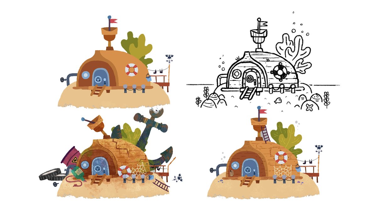 foggystudio's tweet image. Here’s how our little crab house came to life.

#IndieGame #GameDev #IndieGameDev