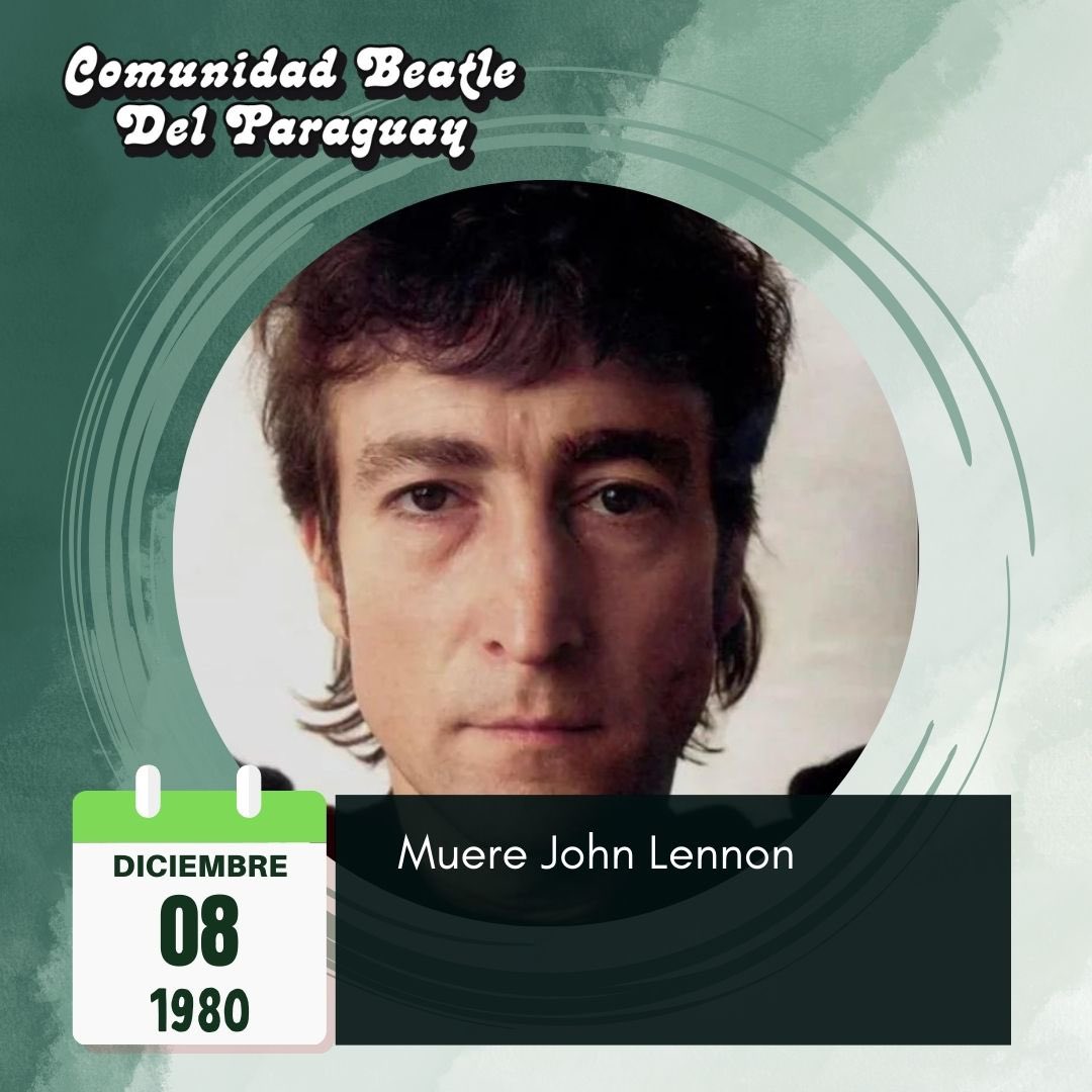 Un día como hoy, 8 de diciembre, pero de 1980 nos dejaba John Lennon.

#efemeridesbeatle #comubeatlepy #johnlennon