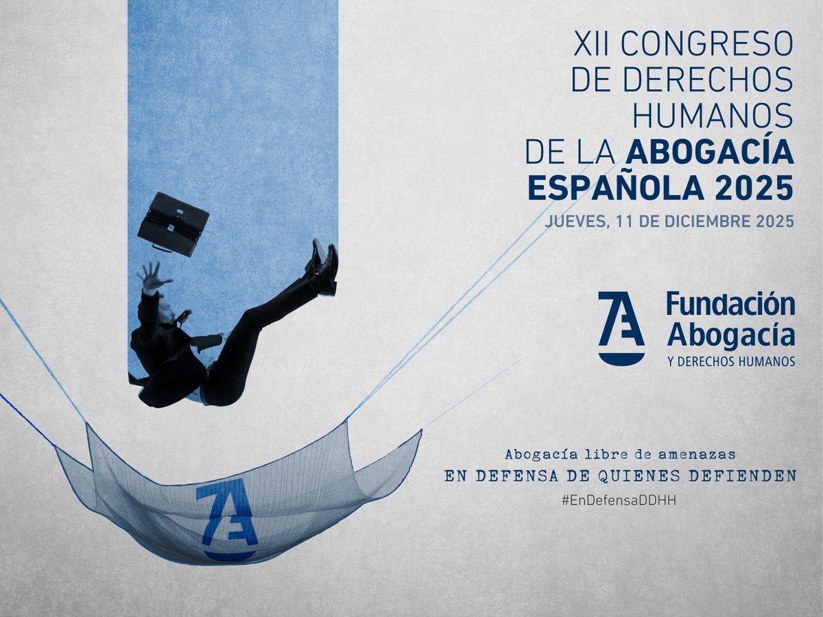 📣El XII Congreso de Derechos Humanos de la Abogacía 2025 será un espacio estratégico para reflexionar, visibilizar y actuar en torno a la protección de la abogacía defensora de derechos humanos.
🗓️ 11 de diciembre
🔗 Apúntate aquí⤵️

abogacia.es/actualidad/not…