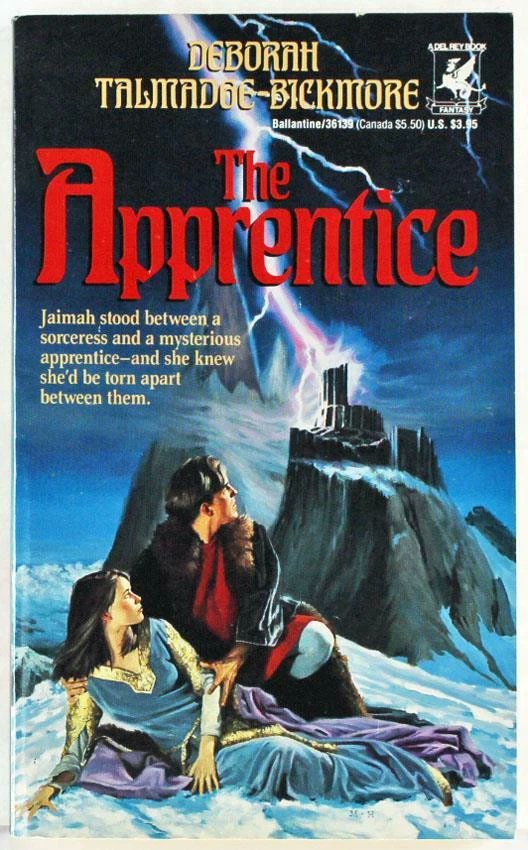 The Apprentice by Deborah Talmadge-Bickmore (Del Rey Books 1990) cover by Michael Herring. I picked up a used copy of this locally for $2 as I liked the cover; looks better than most genre artwork today.