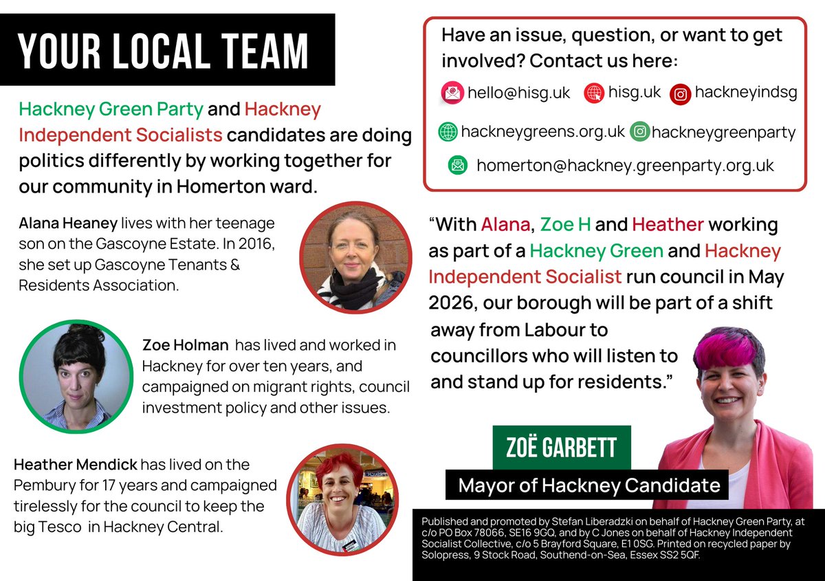 This is our first joint calling card for the 2026 local elections Two ...