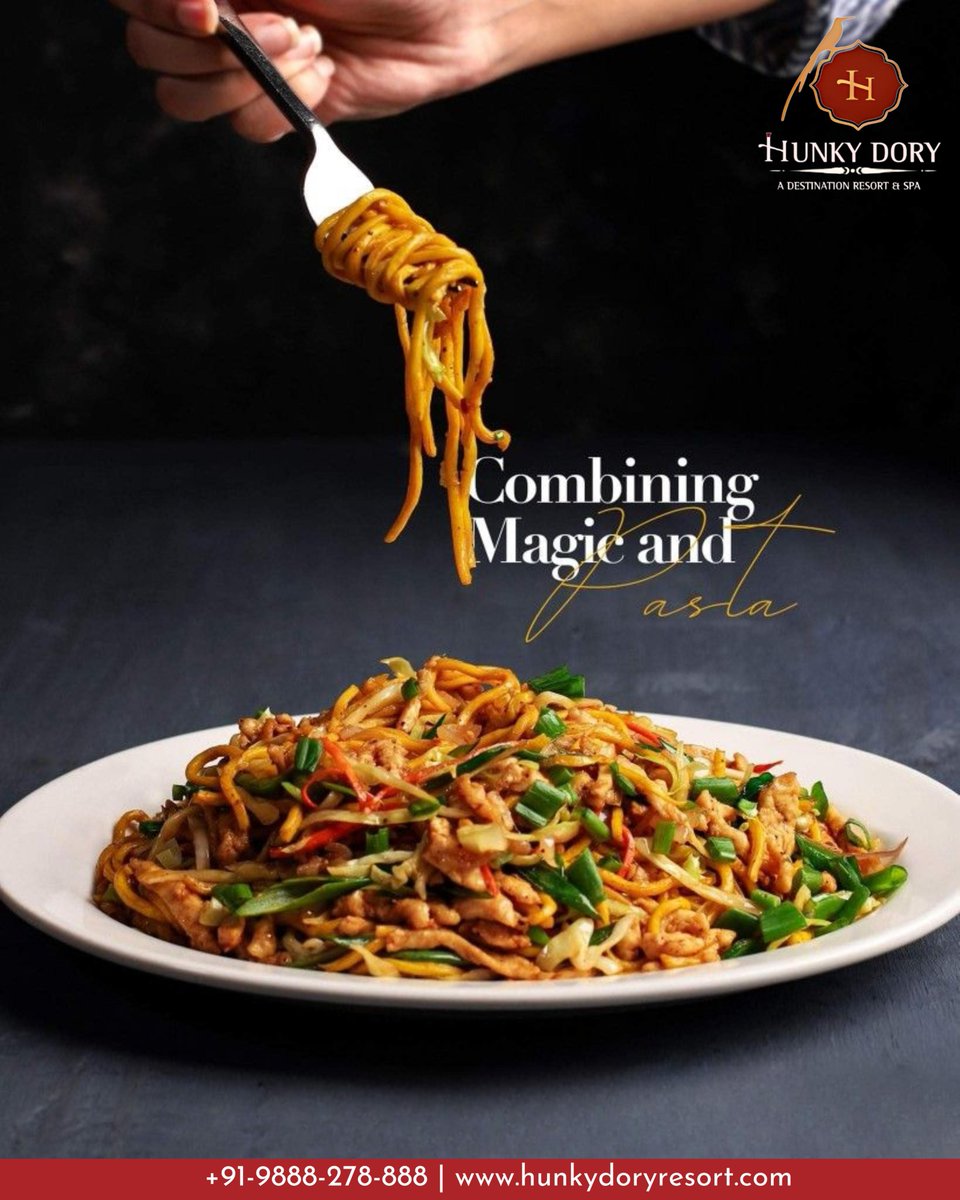 BWhunkydory's tweet photo. Twirl into a bowl full of flavor!

At Hunky Dory, every bite of our signature pasta brings together rich spices, fresh ingredients, and irresistible taste. From the first forkful to the last, it’s pure magic on a plate.
Come, satisfy your cravings in style.

#HunkyDoryResort https://t.co/GFZn20BYkp