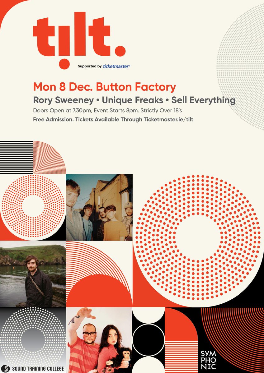 Bricksroll's tweet image. 🎙️ 𝗧𝗢𝗡𝗜𝗚𝗛𝗧 Tilt Dublin returns to 
@ButtonFactory22 
 for Tilt #37 with a lineup featuring Rory Sweeney, Unique Freaks and Sell Everything.

Tilt is a free monthly music showcase event to highlight the best in Irish music.

🎫 Tickets are free and available