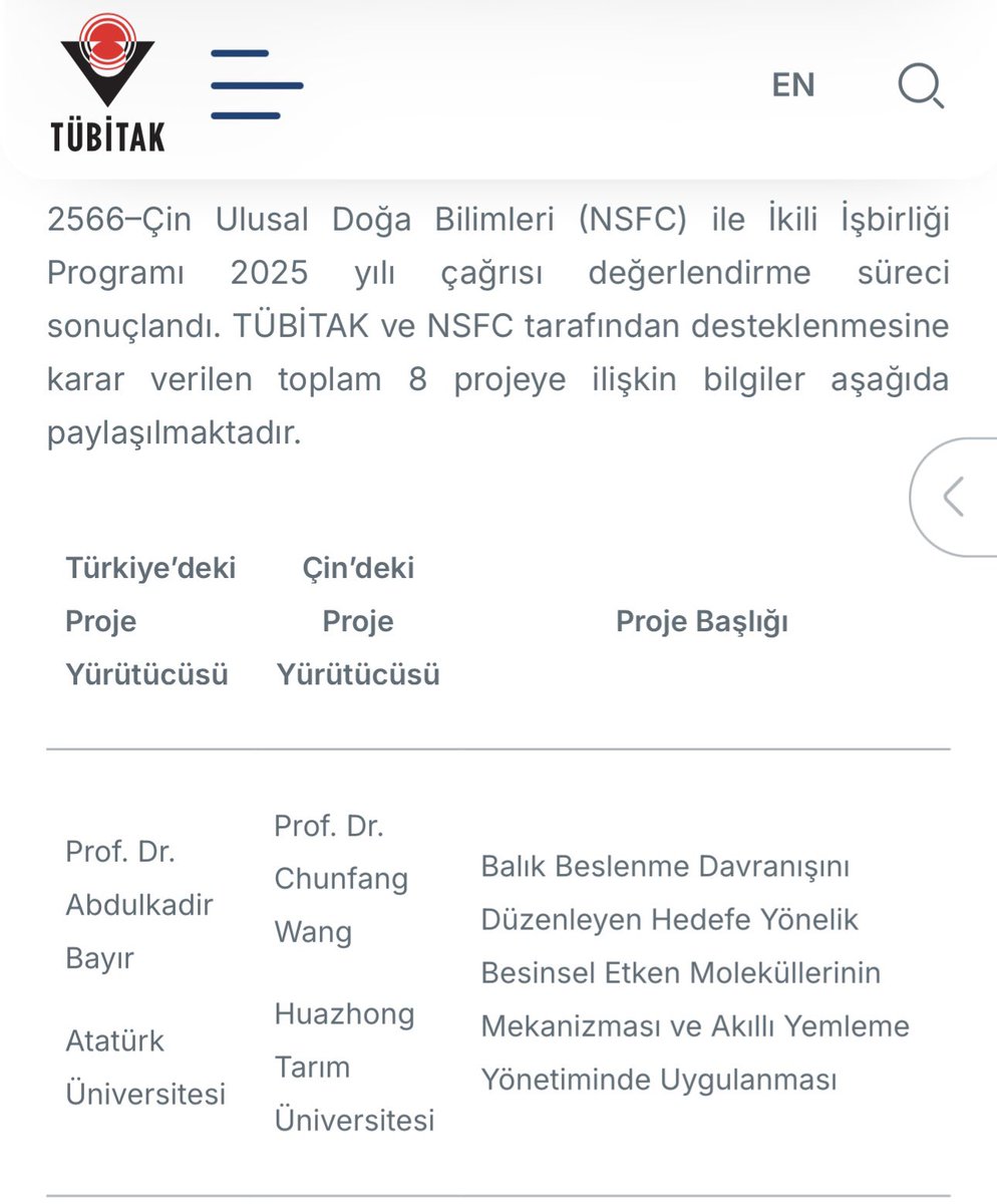 Çin ile yaptığımız ikili işbirliği projemiz TÜBİTAK tarafından desteklendi.
Gururu ve mutluluğu yaşıyoruz👏👏👏
<a href="/atauni1957/">Atatürk Üniversitesi</a> <a href="/Tubitak/">TÜBİTAK</a> <a href="/telat_yanik/">Prof. Dr. Telat YANIK</a>