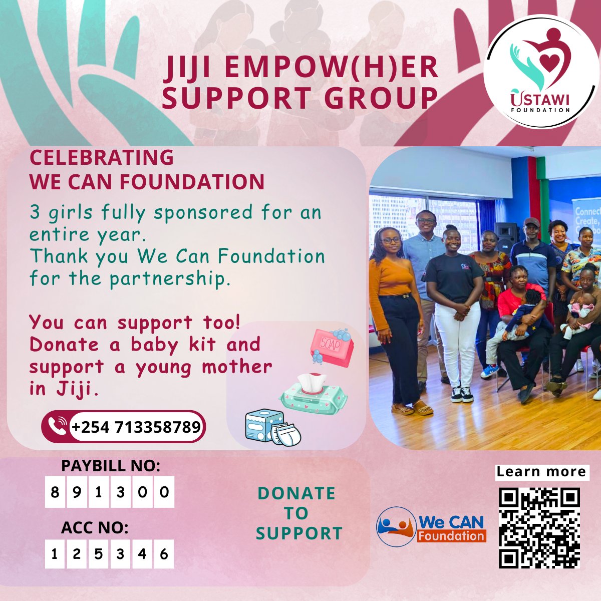 UstawiG's tweet photo. The count down is 2 days, Have you made a commitment yet?
Paybill: 891300
Acc No: 125346

You can also donate holiday food packages and clothing.

Don't be left behind!!! 

In Partnership with Mum Cheptoo Foundation and We can Foundation.

#girlempowerment #girlswithdisabilities https://t.co/pr1NILktRa