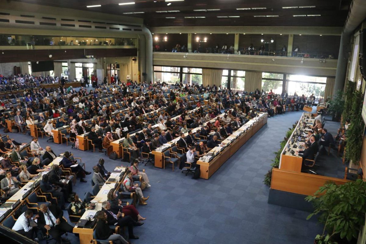 sultan_hajiyev's tweet photo. At the opening of the #UNEA7 in Nairobi this morning I reported the #OECPR ‘s results to delegates from 172 member states. To all who spared no effort to enable #UNEA7 to now focus on draft documents: thank you! An uphill task, but no mountain high enough if we act together. https://t.co/sW8llKBw7b