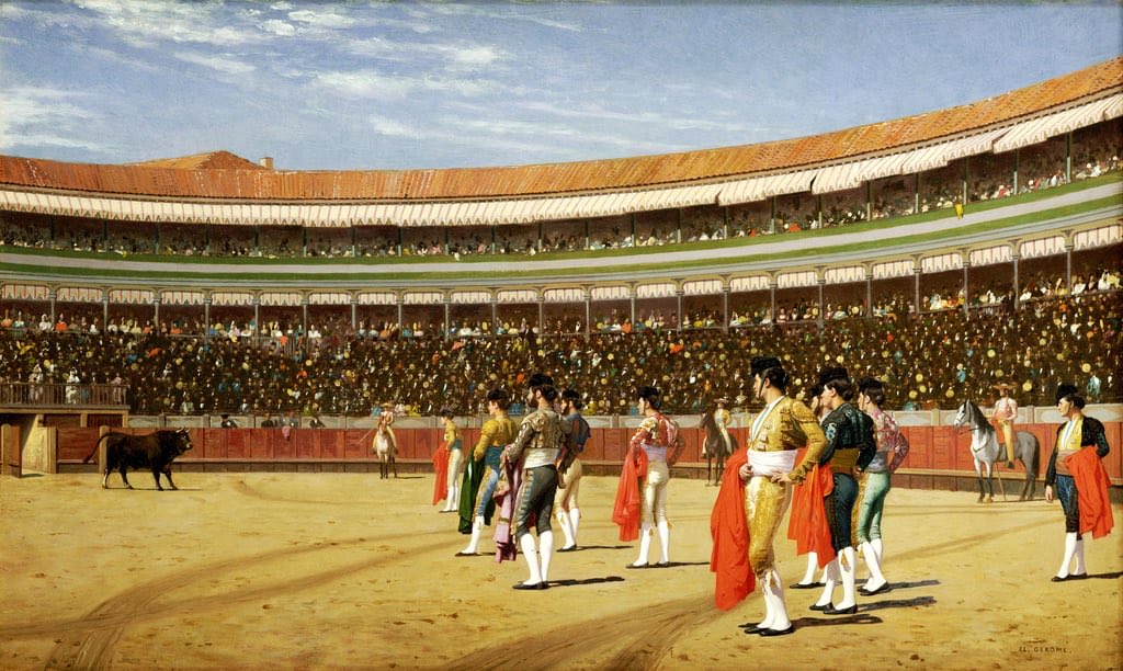 #YoAcuso a la dictadura cubana del saqueo del partrimonio cultural. Un ejemplo entre muchos 👇🏿
Jean-Léon Gérôme (1824-1904)
"Plaza de Toros: l’entrée du taureau", 1886
Robado a sus legítimos dueños, retirado del Museo Nacional de Bellas Artes y subastado en Londres en 1989