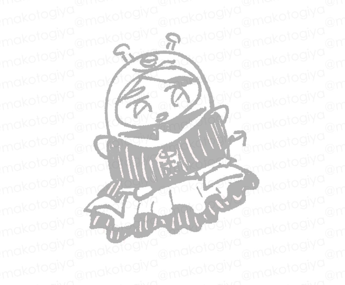 makotogiya's tweet photo. (そういやモンみながよく着せられているタイプの服かも) https://t.co/8HghlbuBI2