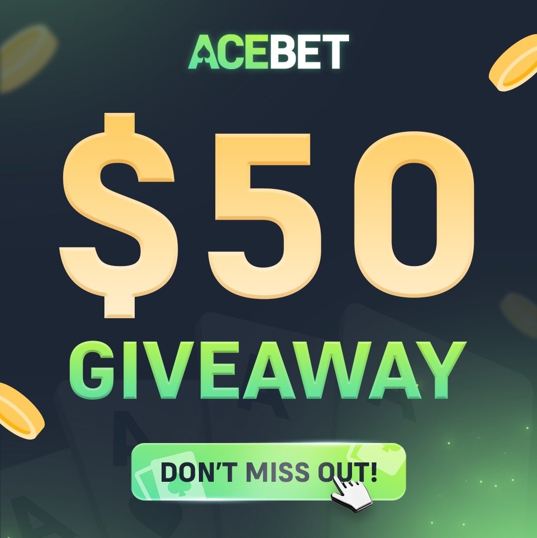 💰$50 GIVEAWAY💰

➡️TO ENTER:

✅Follow me &amp; <a href="/officialacebet/">AceBet</a> 
✅Retweet &amp; Like
✅RT the quoted (show proof)

⏰Giveaway ends in 72h. Good Luck!

#CryptoGiveaway #crypto #Giveaways