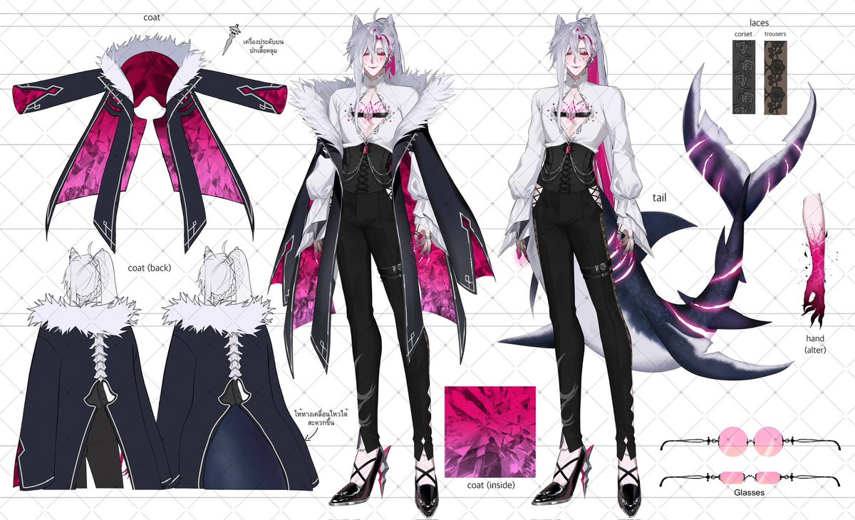 งาน Character sheet ค่า 🥂🦈✨