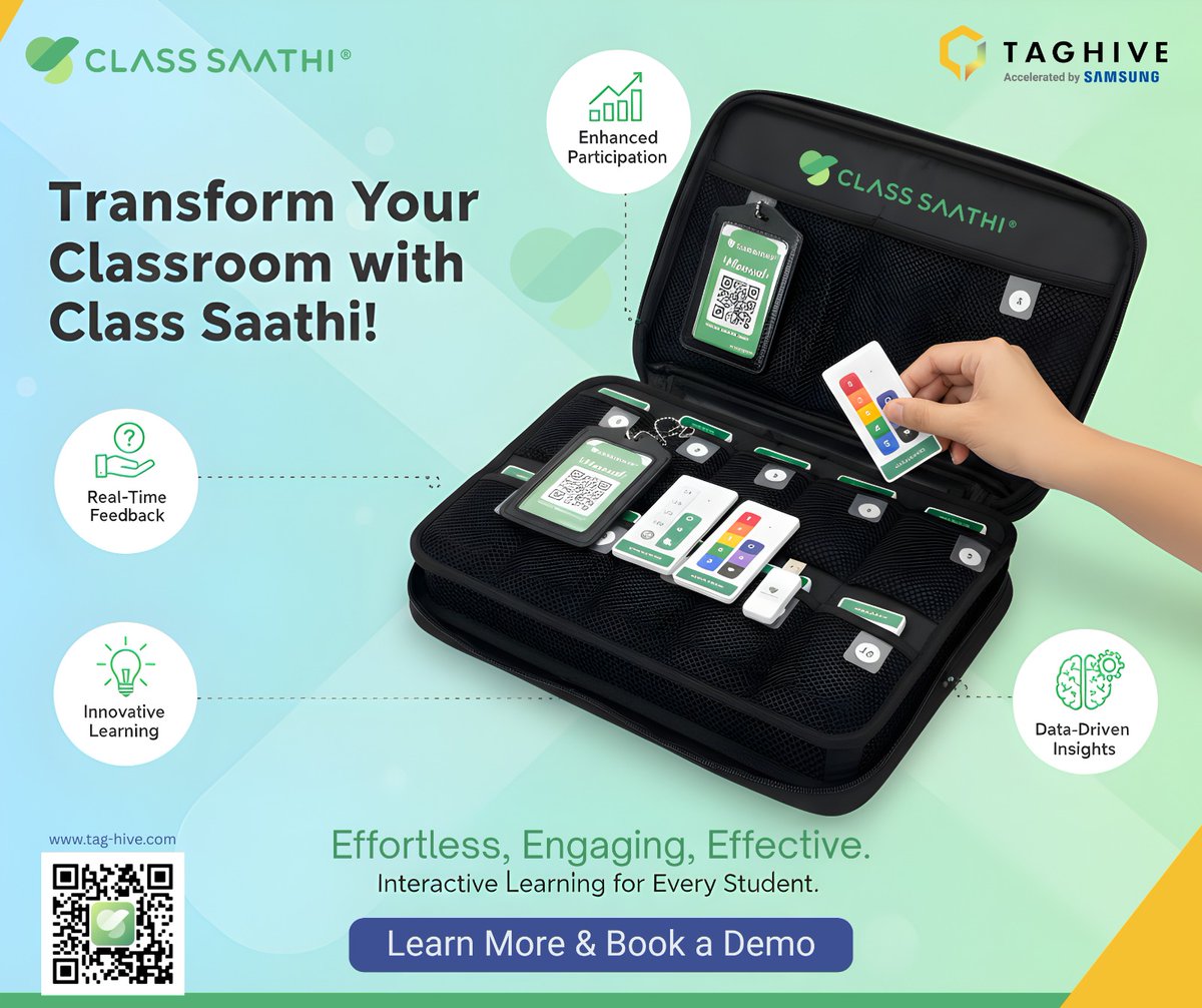 Teacher asked 40 students a question…
Only 3 raised their hands 🤚
But with Class Saathi… all 40 answered 💯

That’s the power of interactive learning ⚡

📞 7827231612
🌐 tag-hive.com

#ClassSaathi #SmartSchool #DigitalEducation