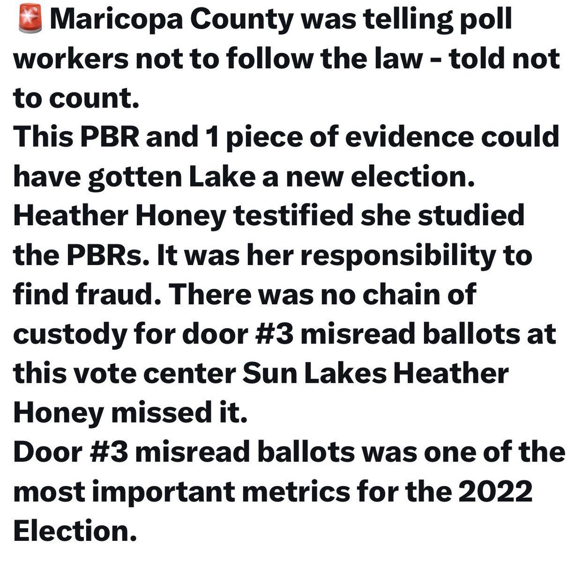 <a href="/FFT1776/">Sheri Unfiltered™</a> 🚨We still haven’t PROSECUTED any County criminals who committed 2020, 2022 and 2024 elections crimes. Especially in Maricopa County, Arizona. 
Maricopa County has been investigated by AZGOP
Precinct Committeewoman and the Election Judge, Michele Swinick <a href="/EverythingHomeT/">Michele Swinick 💲 2.0 Your Income, Business, Life</a> and the