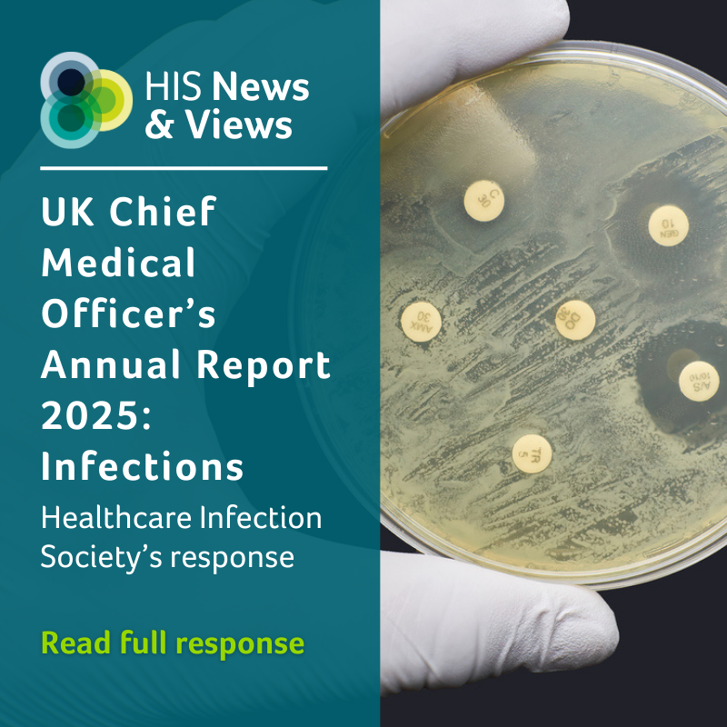 HIS_infection's tweet photo. HIS welcomes the CMO’s report highlighting infection prevention &amp; control (IPC) as central to healthcare. With HCAI rates rising since 2016, IPC resources must not be eroded. Strong leadership &amp; high standards are vital
Read our full response 👉 https://t.co/eaU36ADfJB
#CMOReport https://t.co/7mkkLcBgT6