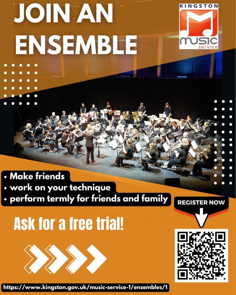 Kingston_Music's tweet photo. 🎶✨ Discover the joy of music with our ensembles! Whether you're a beginner or continuing, enjoy group learning. 🌟🎻

Interested? Book a FREE trial today! 🎉🎹 Visit our website or Linktree for details. Let's make beautiful music! 🎺🎵

#MusicEnsemble #LearnMusic #GroupLearning https://t.co/nDcW94zL35