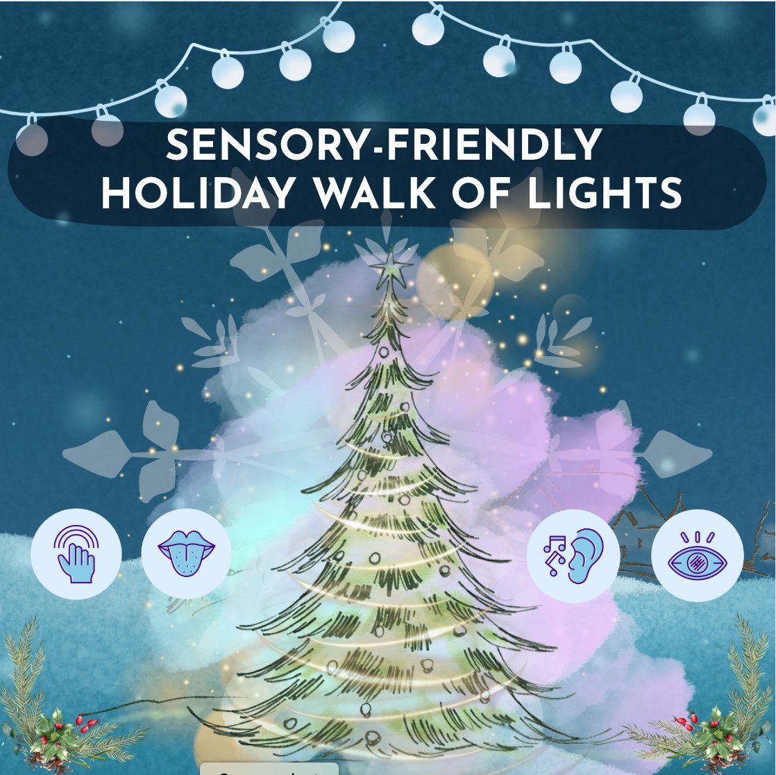 Prince William County in Virginia is hosting a Sensory-Friendly Holiday Walk of Lights, a space where visitors can enjoy holiday lights in an environment designed with sensory needs in mind. To learn more, visit the link in our bio!