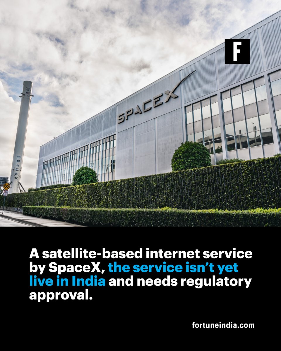 FortuneIndia's tweet image. .@Starlink has unveiled its India pricing, aiming to bring fast satellite internet to areas regular networks still can’t reach. 

The service is yet to go live, but its potential to bridge connectivity gaps is huge. 🚀📡

#starlinkindia  #SatelliteInternet #Connectivity