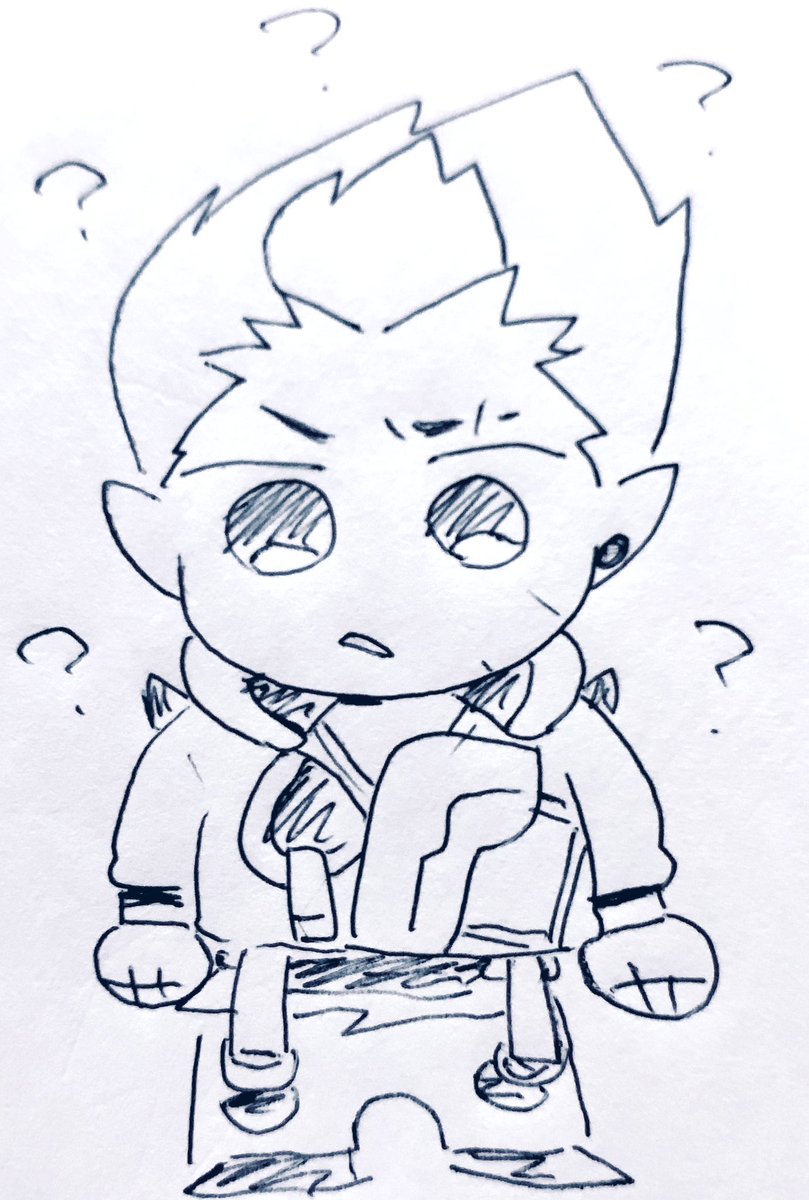 honeylight121's tweet photo. ボールペン楽描きしてた小さいノート見たら
いつ描いたか分からないヨルくんいた https://t.co/GOmftQLoUe