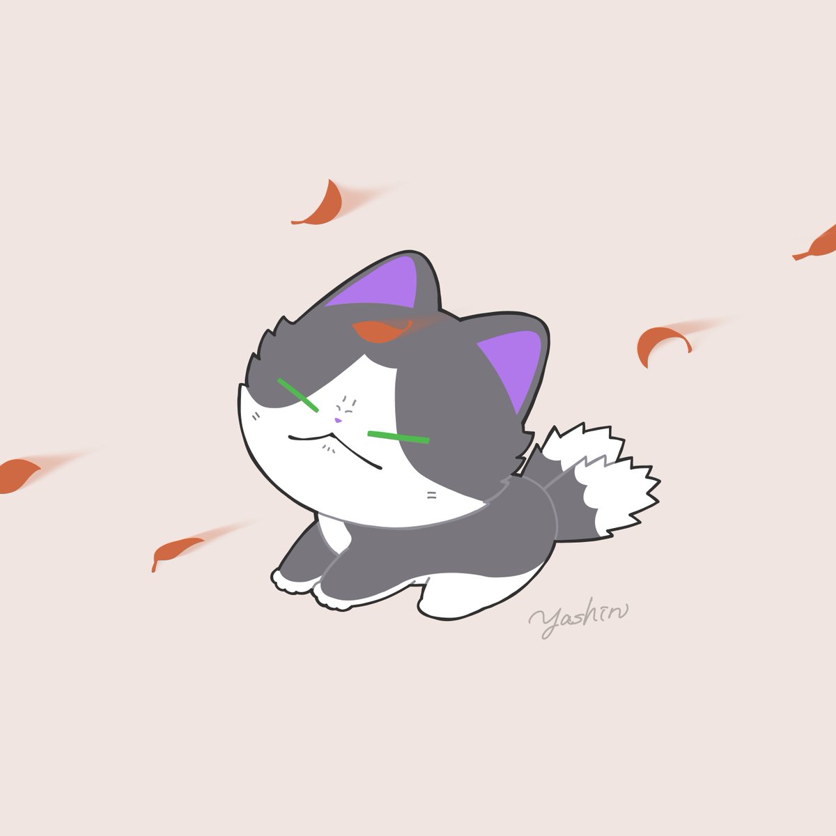 「風つよ #かみさまキツネとサラリーマン」|ヤシン/悪ハム2巻出た！のイラスト