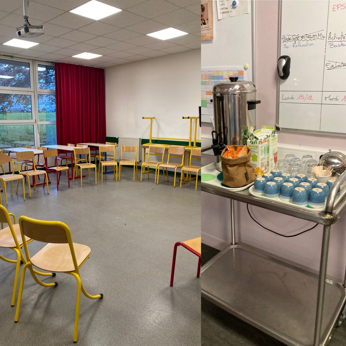 [Ouverture] Accueil des parents🗓️ samedi 6 pour 1 café ☕️en fin de semaine de révision 🖋️: questionnements❓sur l’accompagnement du retour 🔁à l’Ecole 🏫qui bouscule, 🙏pour la richesse des échanges et les retours positifs sur notre travail #coéducation #persévérancescolaire