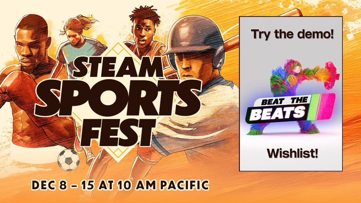 ParallelCGames's tweet image. Our playable demo is part of Steam Sports Fest. 
Dec 8 - 15

Go and check it out and leave a wishlist if you like it!
Very much appreciated 🤩

👉 store.steampowered.com/app/2677480/Be…