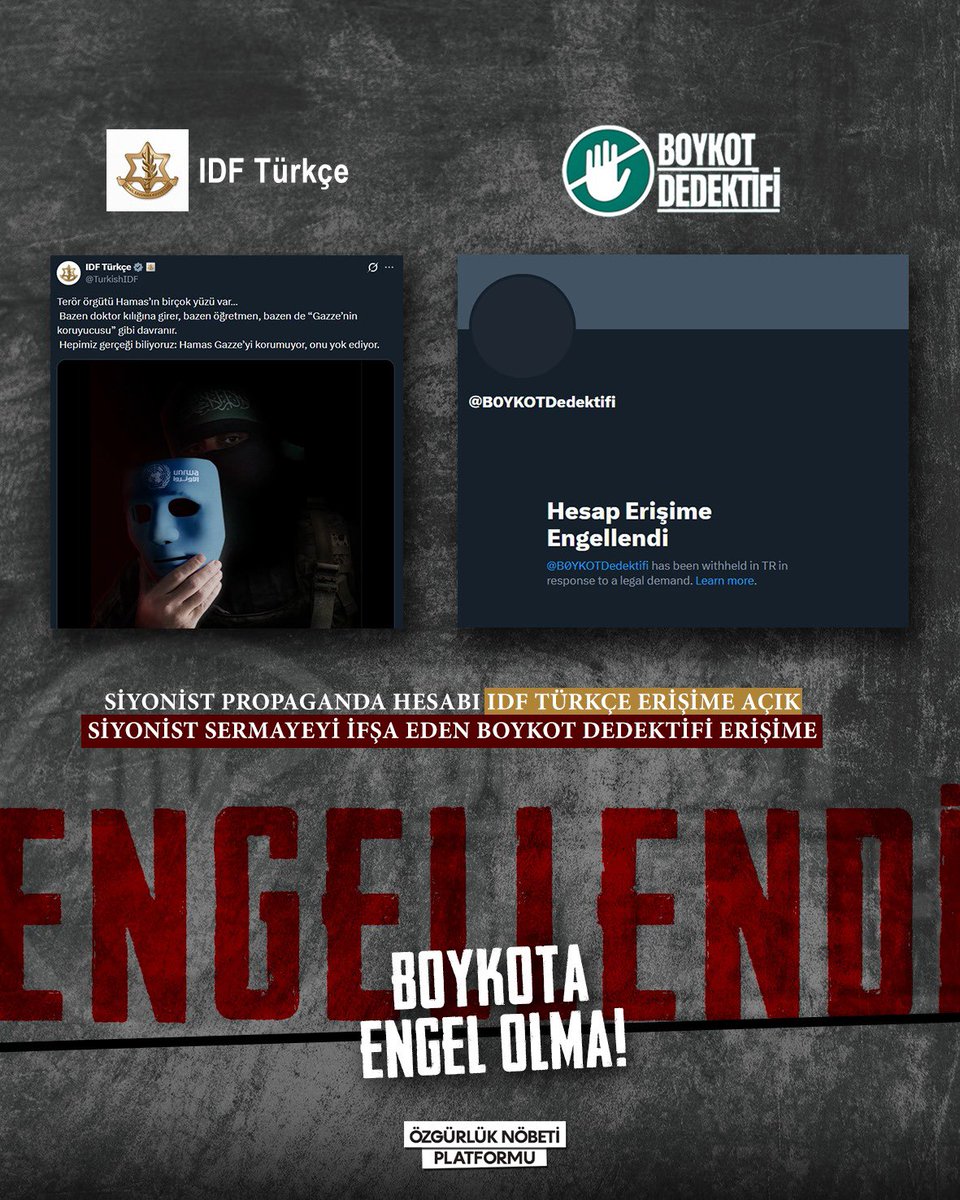 #BoykotDedektifiEngellenemez 🇵🇸
