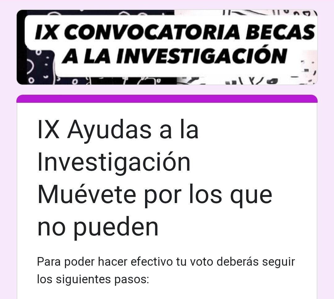 Una vez más necesitamos tu ayuda para ganar la beca "Muévete por los que no pueden" para seguir investigando el Síndrome duplicación mecp2.
El año pasado nos concedieron 5000€ gracias a todos los que nos votásteis 😍