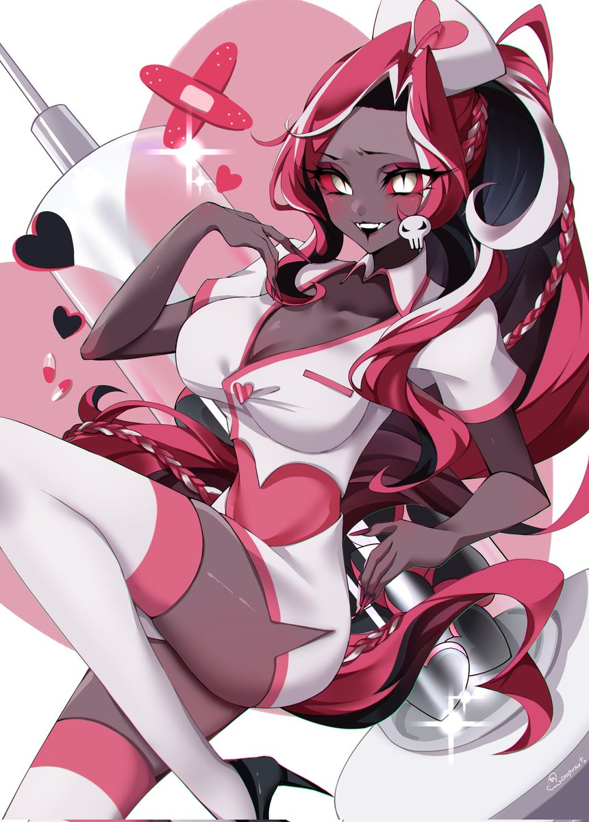 ナース服可愛いから描いてみた❣🩹🩷
#Velvette