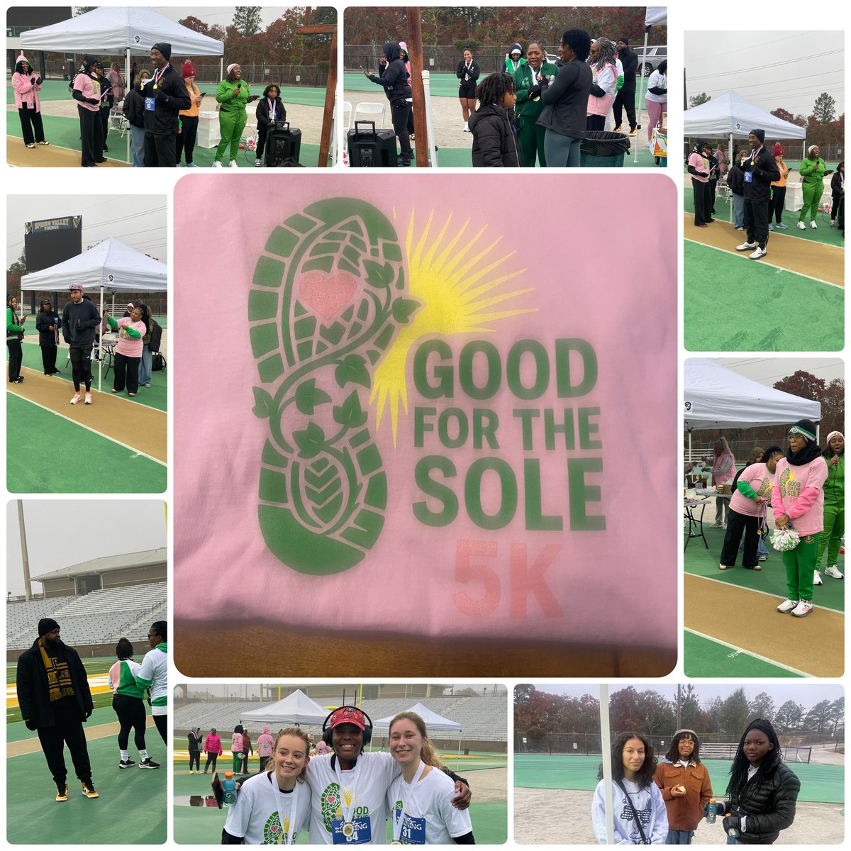 Service in Action, Community in Motion: Members of our Horizon Magnet Scholars and Parents <a href="/RNECavaliers/">Richland Northeast HS</a> volunteered on Saturday for the “Good for the Sole 5K”, helping fuel scholarship opportunities for <a href="/RichlandTwo/">Richland School District Two</a> students through the Ivy League Foundation and Omega Gamma