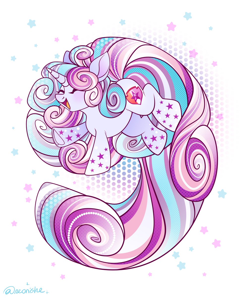 Neonishe's tweet image. Rainbow Power Sweetie Belle ✨🌈✨
#mlp #mylittlepony #art